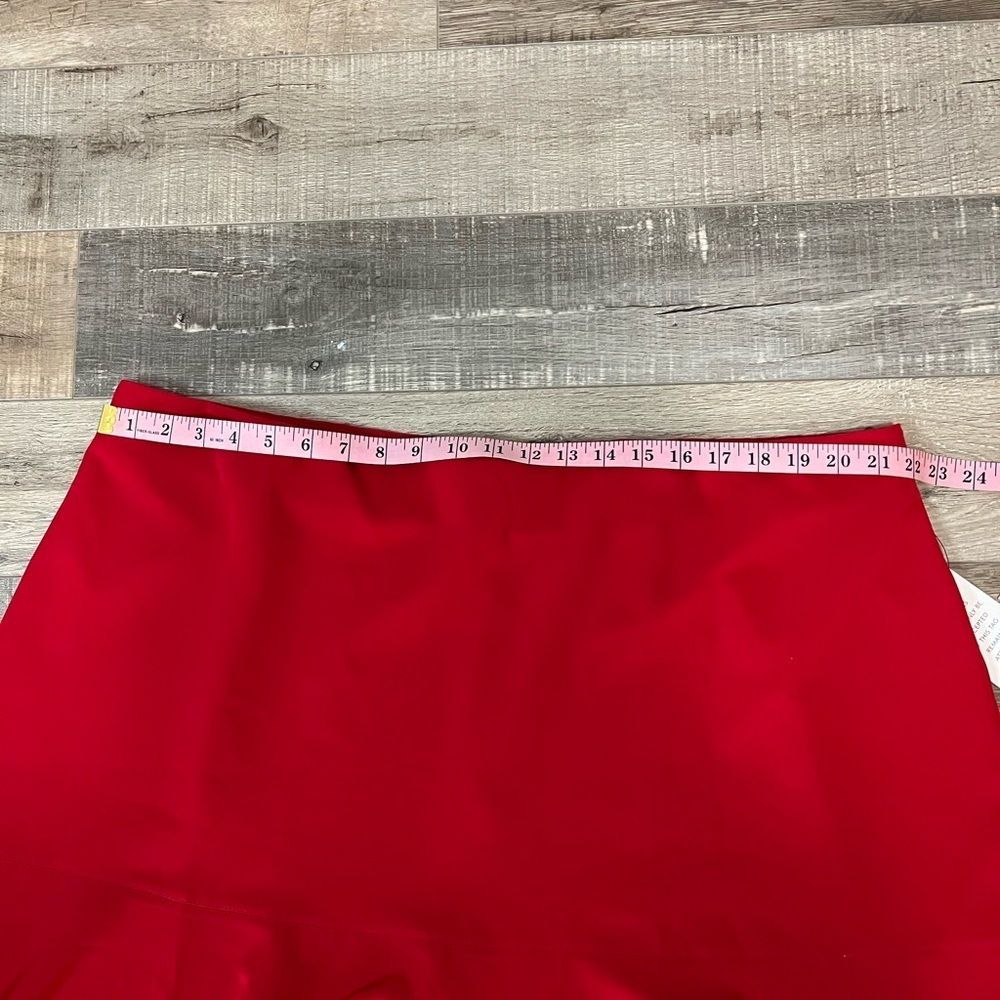 Eloquii Red Asymmetrical Midi A-Line Skirt size 2… - image 4